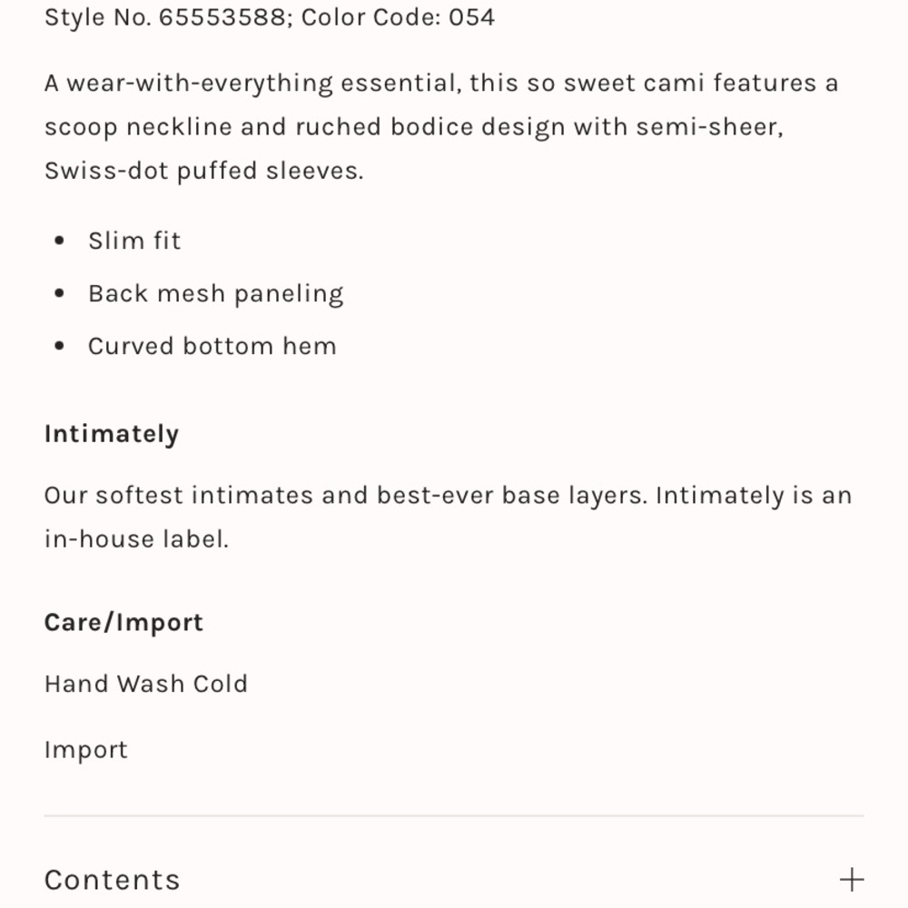 Free People blush up cami, medium - Picture 4 of 8